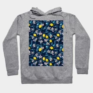 Lemon branches with blossoms and fruit 2 Hoodie